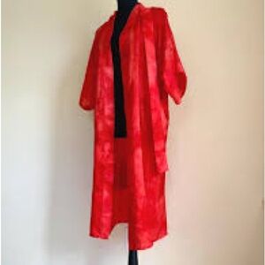 Lulu's Vibrant Red Cape Jacket